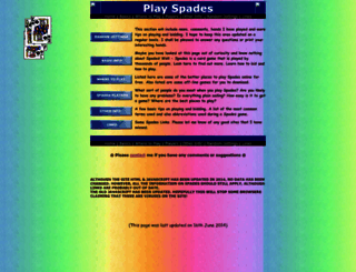 playspades.co.uk screenshot