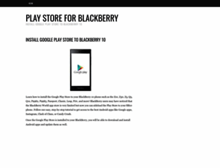 playstoreblackberry.com screenshot
