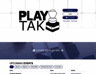 playtak.com screenshot