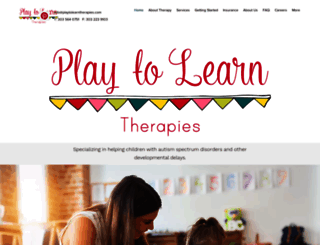 playtolearntherapies.com screenshot