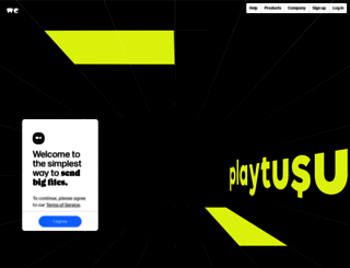playtusu.wetransfer.com screenshot
