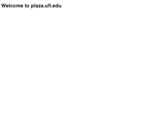 plaza.ufl.edu screenshot