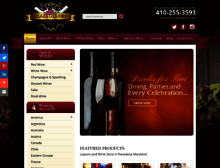 plazaliquors.net screenshot