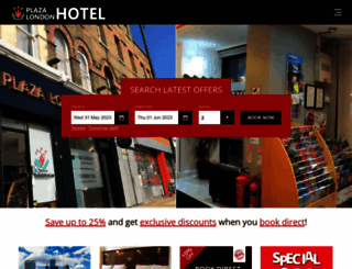 plazalondonhotel.co.uk screenshot