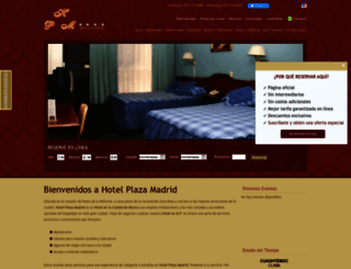 plazamadridhotel.com screenshot