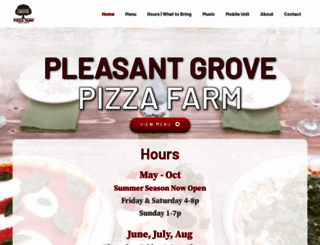 pleasantgrovepizzafarm.com screenshot