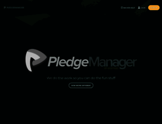 pledgemanager.com screenshot
