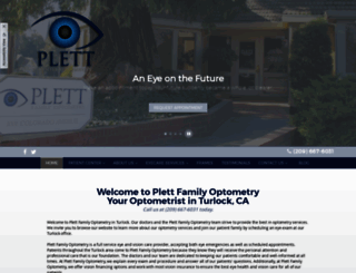 plettfamilyoptometry.com screenshot