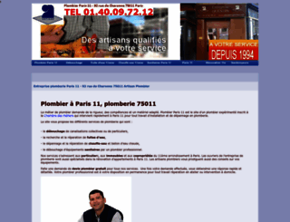 plomberie-paris-11.com screenshot