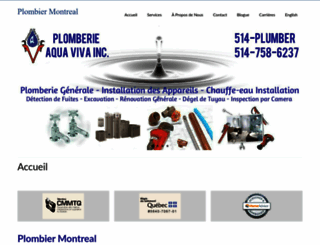 plomberieaquaviva.ca screenshot