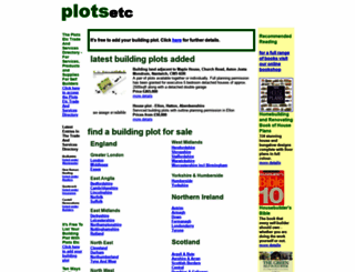 plotsetc.co.uk screenshot
