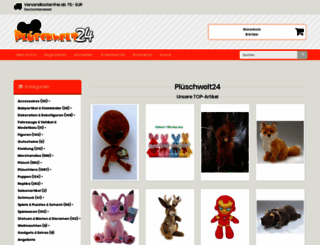 plueschwelt24.de screenshot