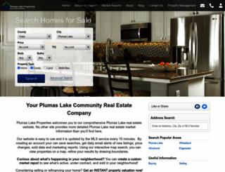 plumaslakeproperties.com screenshot