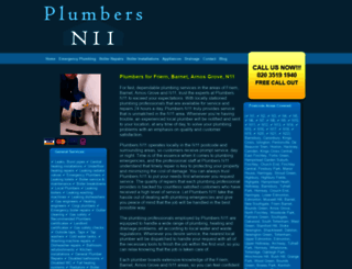 plumber-n11.co.uk screenshot