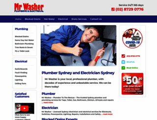 plumberandelectriciantotherescue.com.au screenshot