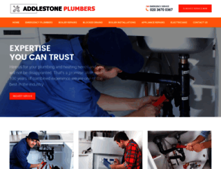 plumbers-addlestone.co.uk screenshot