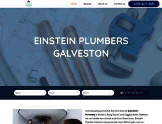 plumbersingalveston.com screenshot
