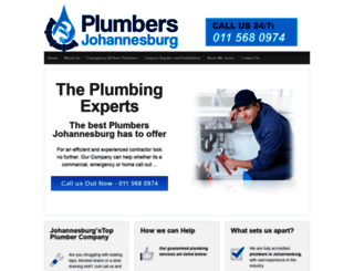 plumbersjohannesburg.com screenshot