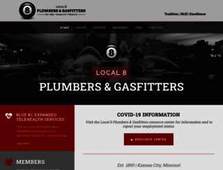 plumberslocal8.com screenshot