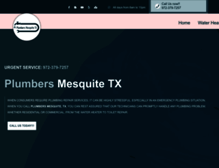 plumbersmesquitetx.com screenshot
