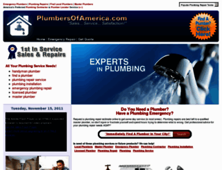 plumbersofamerica.com screenshot