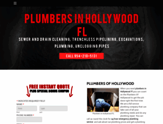 plumbersofhollywood.com screenshot