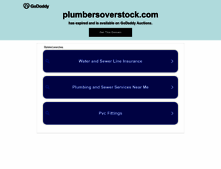 plumbersoverstock.com screenshot
