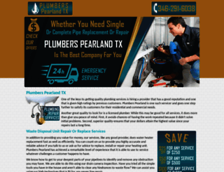 plumberspearland.com screenshot