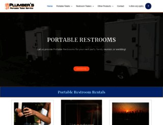 plumbersportabletoilets.com screenshot