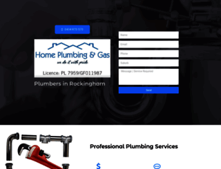 plumbersrockingham.net.au screenshot
