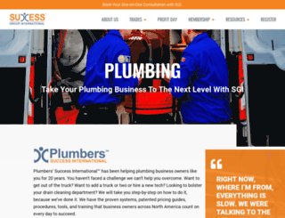 plumberssuccess.com screenshot