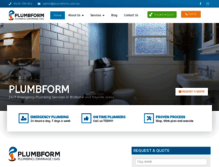 plumbform.com.au screenshot
