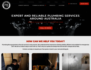 plumbingbros.com.au screenshot