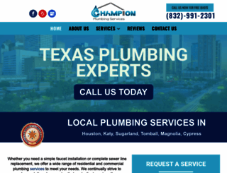 plumbingchamp.com screenshot