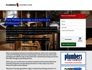 plumbingcontractors.com screenshot