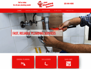 plumbingdoctorabilenetx.com screenshot