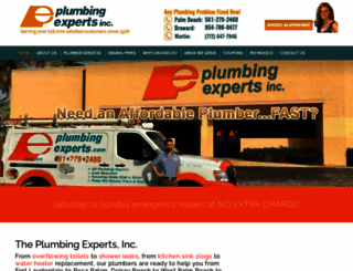 plumbingexperts.com screenshot