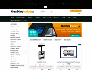 plumbingproducts.ie screenshot