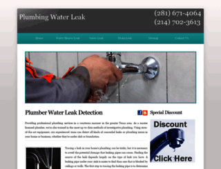 plumbingwaterleak.com screenshot