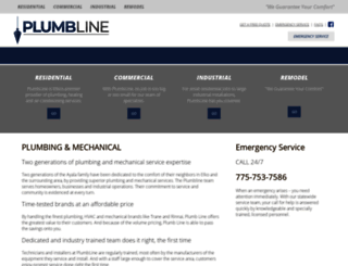 plumblineinc.com screenshot