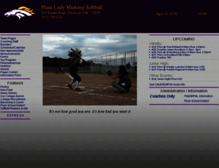 plumsoftball.com screenshot
