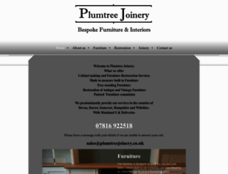 plumtreejoinery.co.uk screenshot