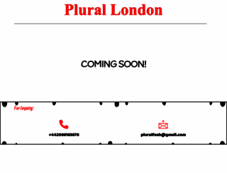 plurallondon.co.uk screenshot