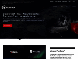 plurilock.com screenshot