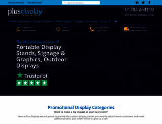 plus-display.co.uk screenshot
