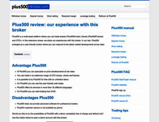 plus500review.com screenshot