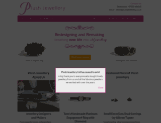 plushjewellery.co.uk screenshot