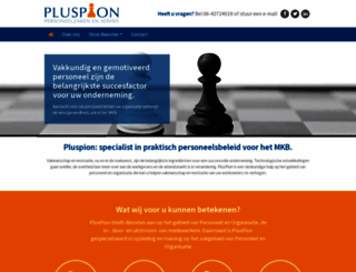 pluspion.nl screenshot