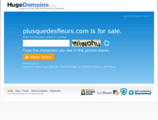 plusquedesfleurs.com screenshot