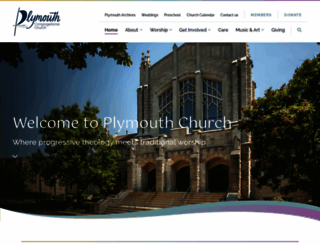 plymouth-church.net screenshot
